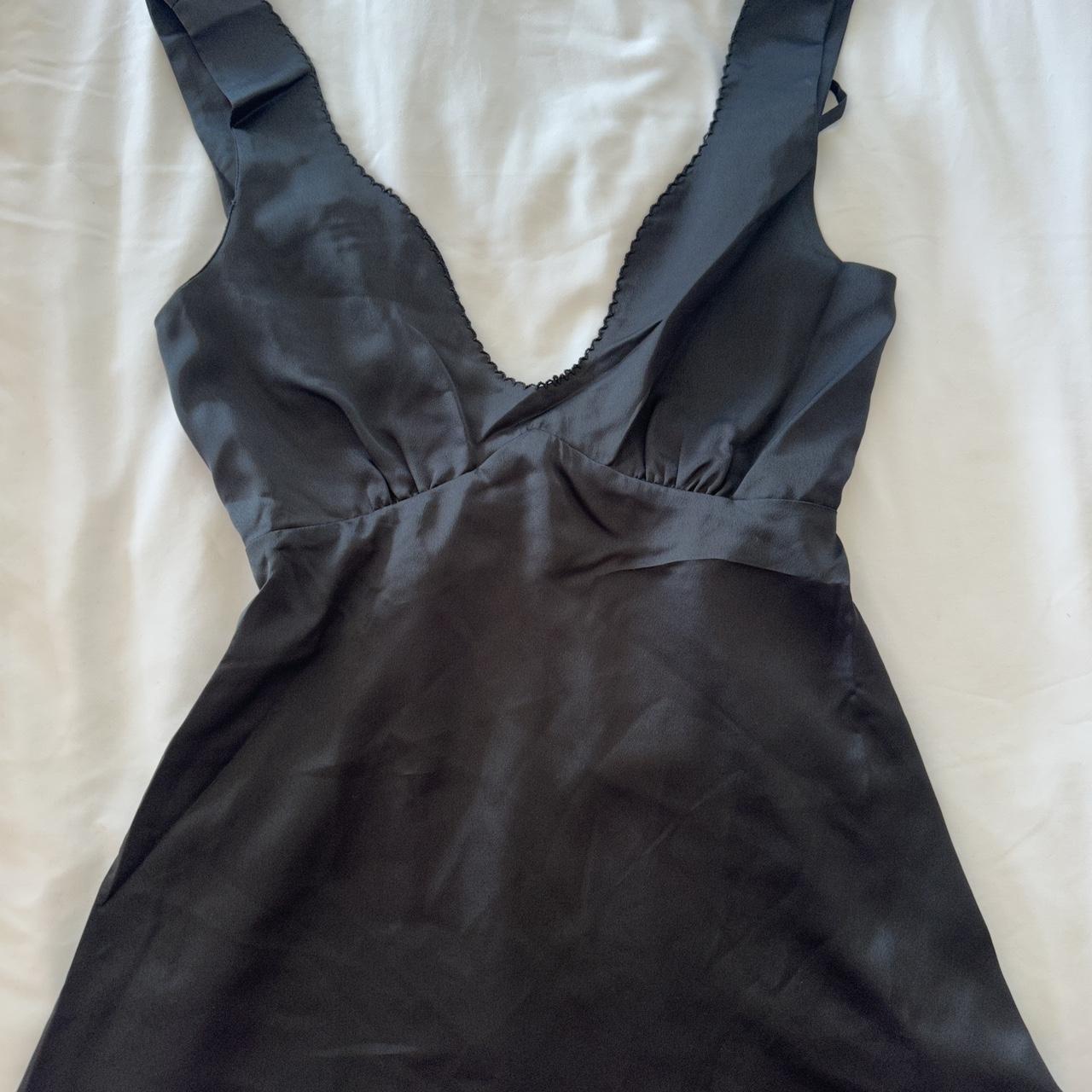 Amelie teje black A line dress Low cut in front &... - Depop