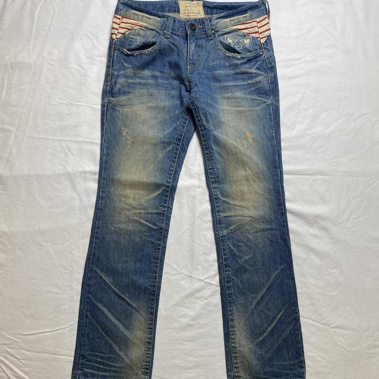 lolita jeans x yoshitomo nara dirty wash... - Depop