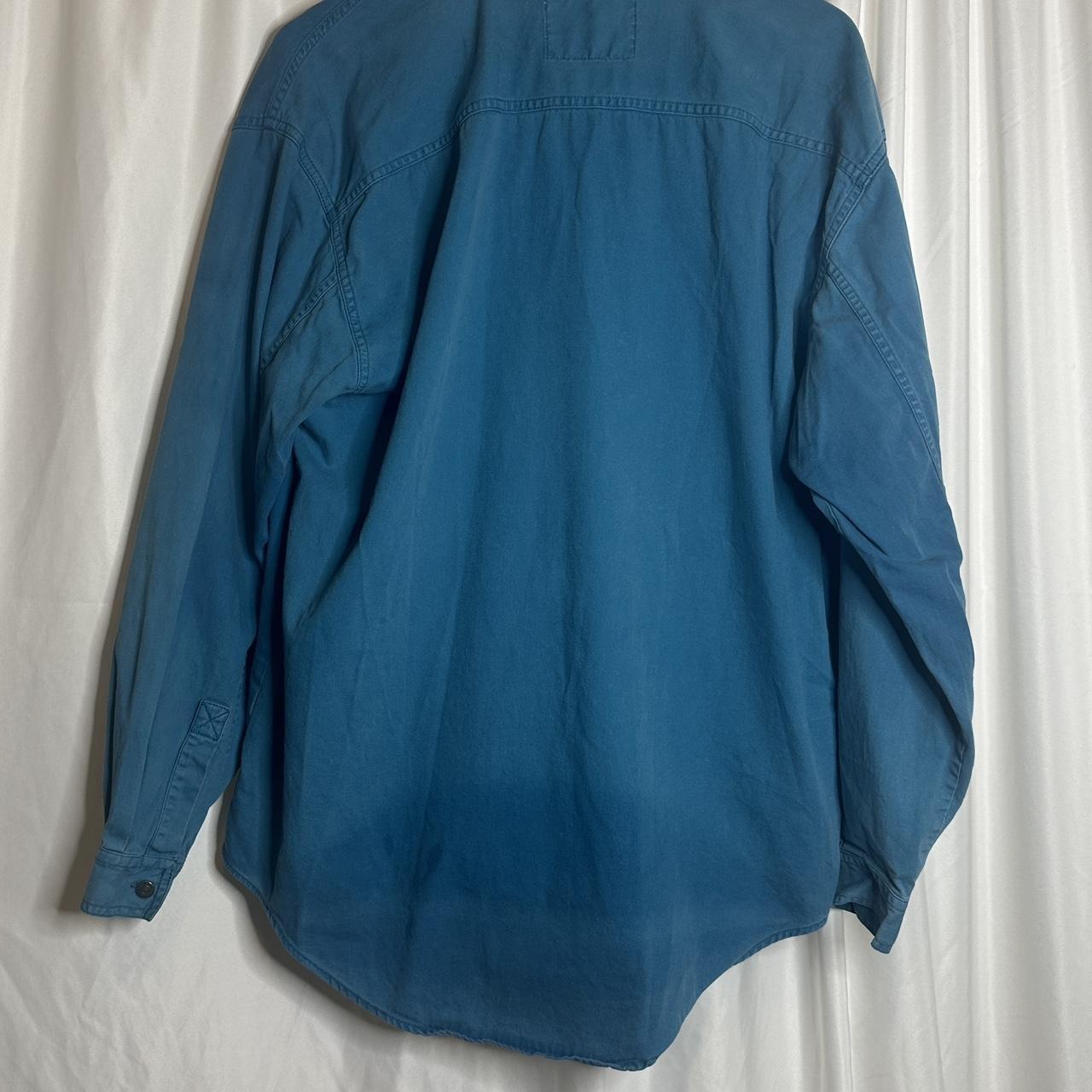 Men’s Teal Levi’s Button up Collared Long Sleeve... - Depop