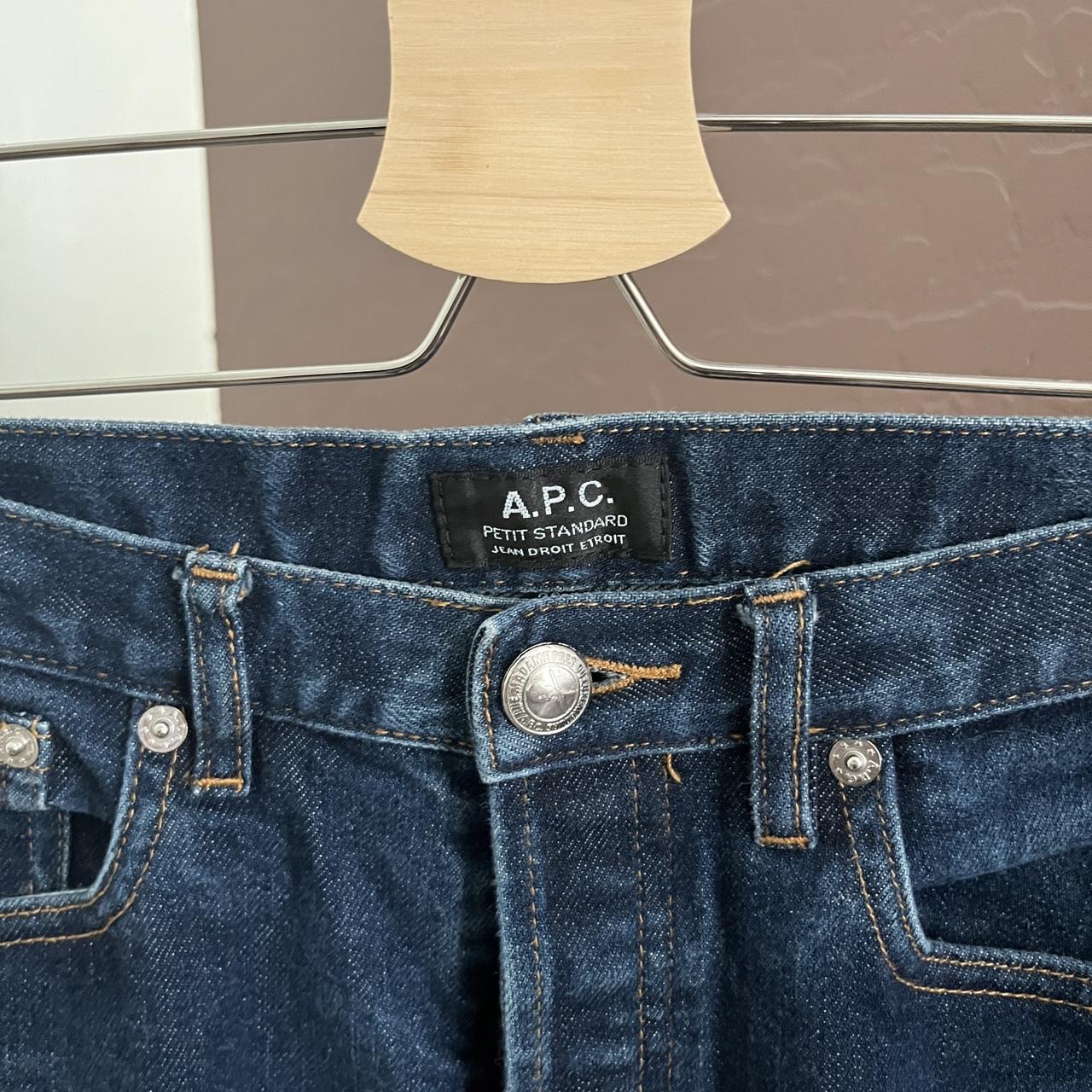 APC Petite Standard dark wash raw (washed) jeans. In... Depop