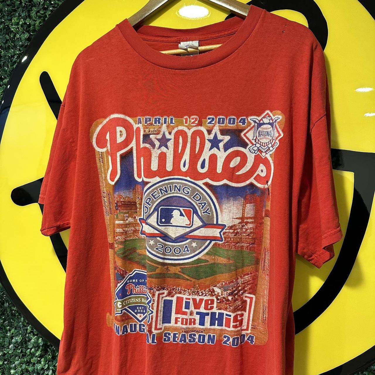 Vintage MLB Youth Large Red Philadelphia Phillies - Depop