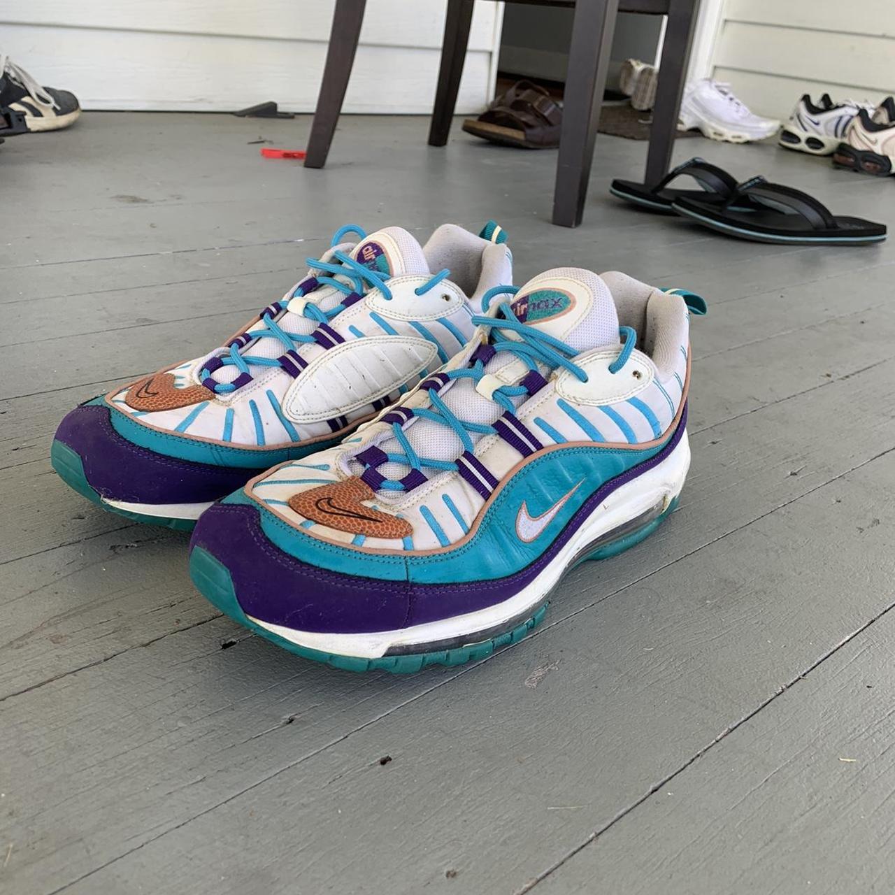 air max 98 orange purple teal