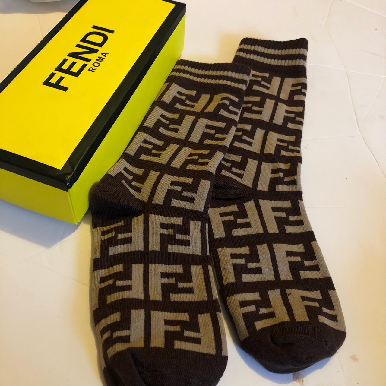 Brown Transparent socks Fendi - Vitkac GB