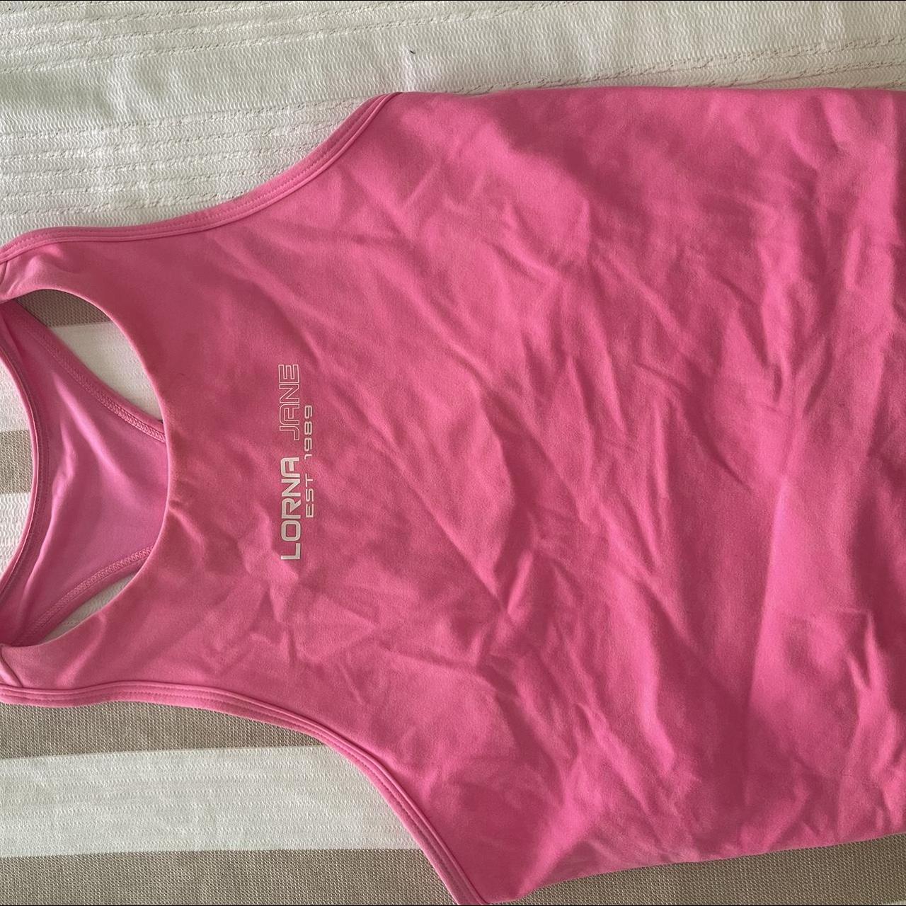 Lorna Jane pink crop Size Small - Depop