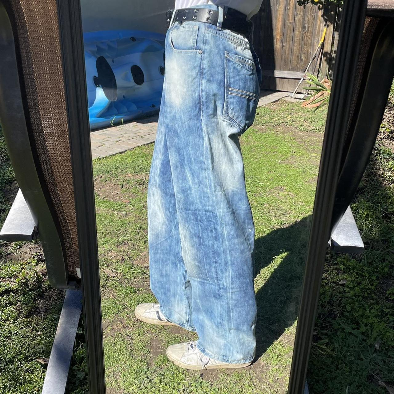 Sean John Men's Blue and White Jeans