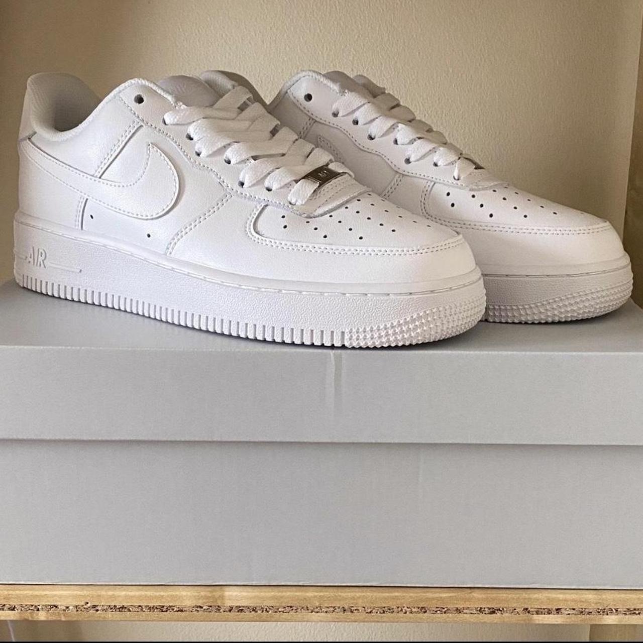 Message before buying Nike Air Force 1 triple... - Depop