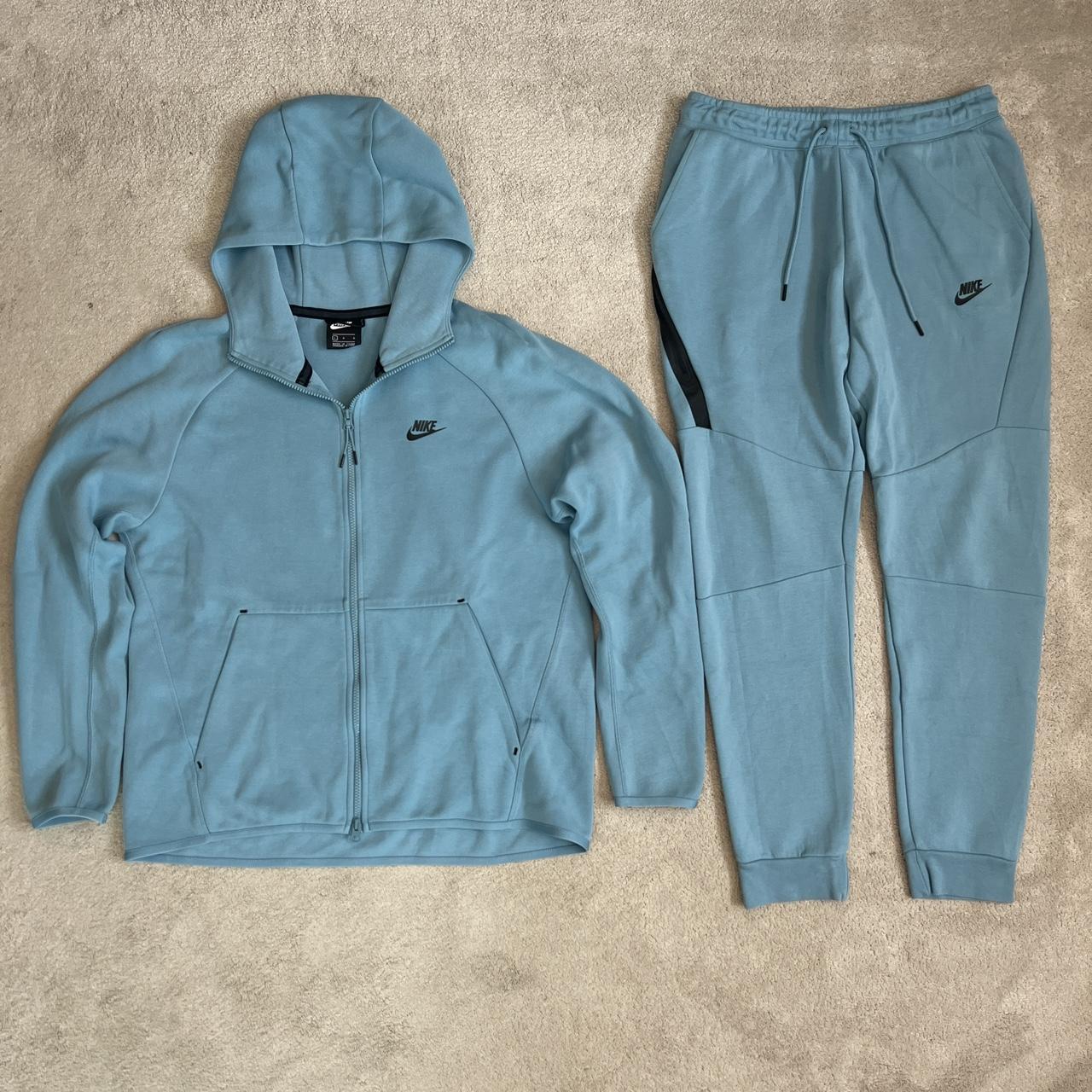 Baby blue nike tech fleece tracksuit hot sale