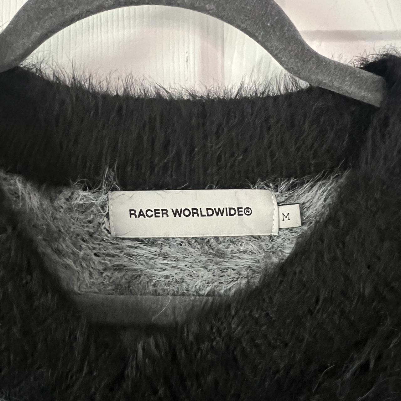 RACER WORLDWIDE Black Furry Cat Sweater Cond: New - | Depop