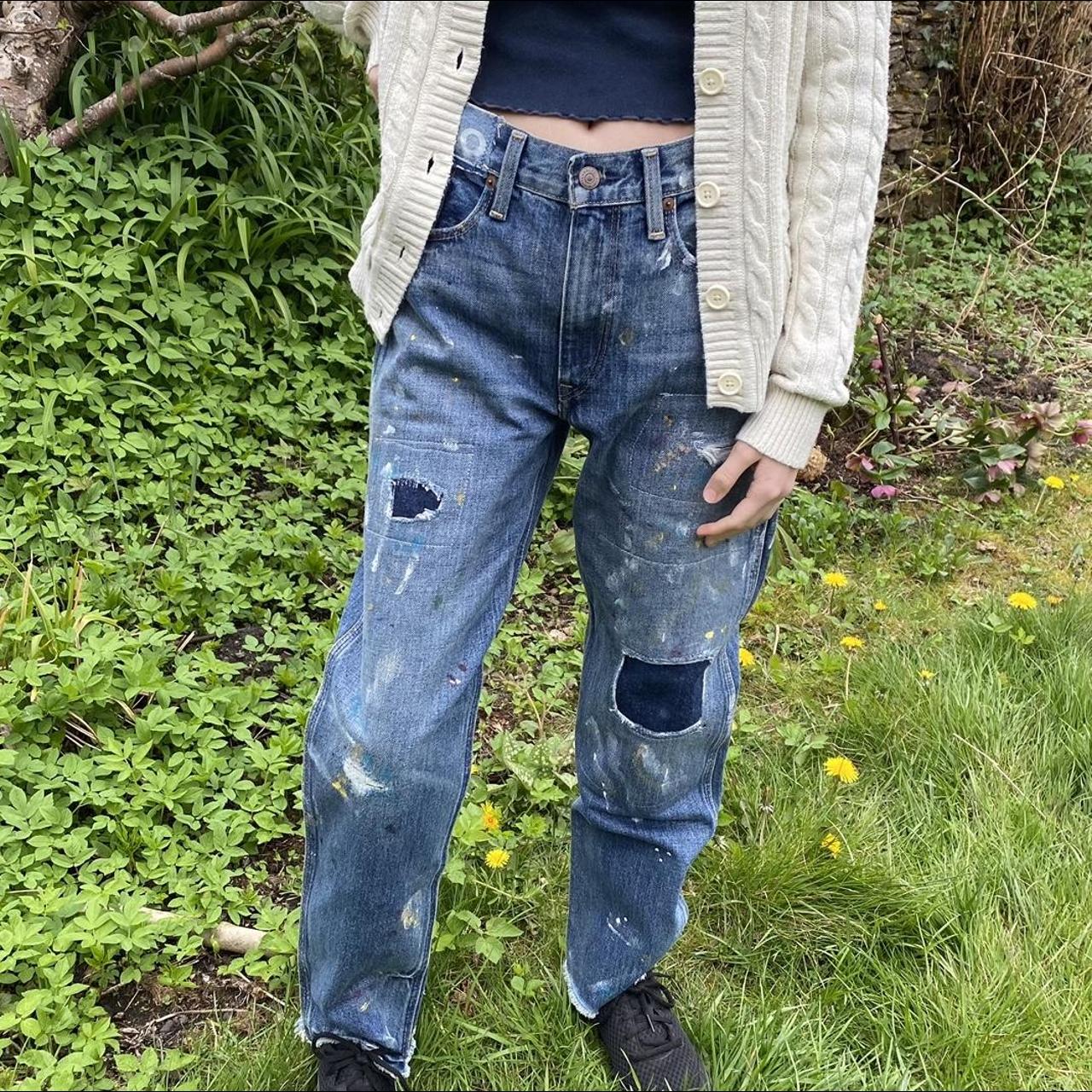 Polo Ralph Lauren Distressed Painted Straight Depop polo-ralph-lauren-distressed-painted-straight-depop
