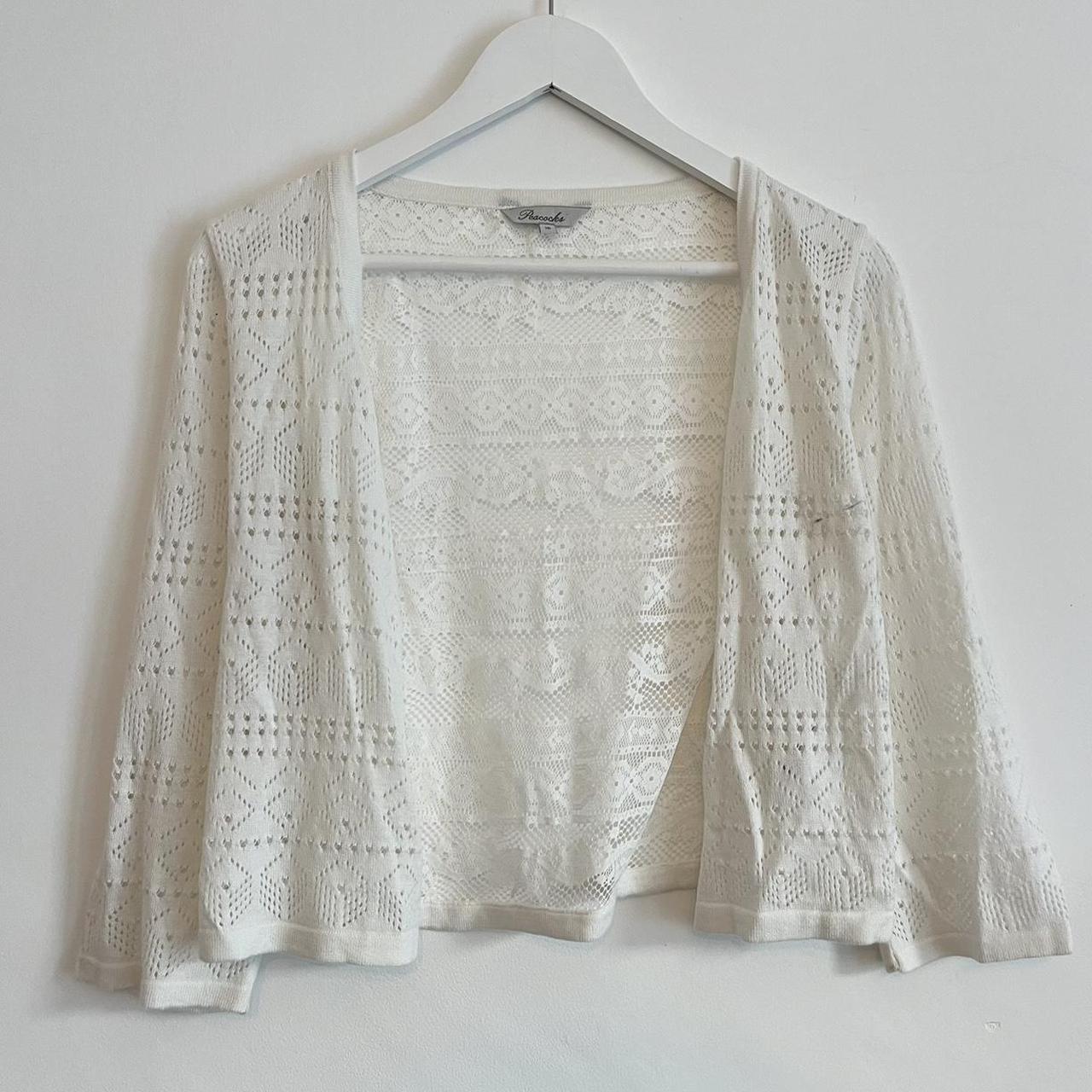 Peacocks white cardigan hotsell