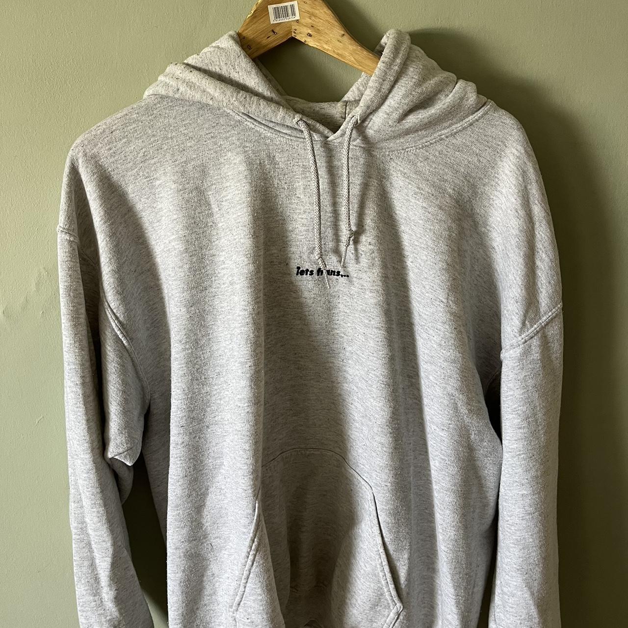 Light grey Iets Frans hoodie from Urban Outfitters.... - Depop