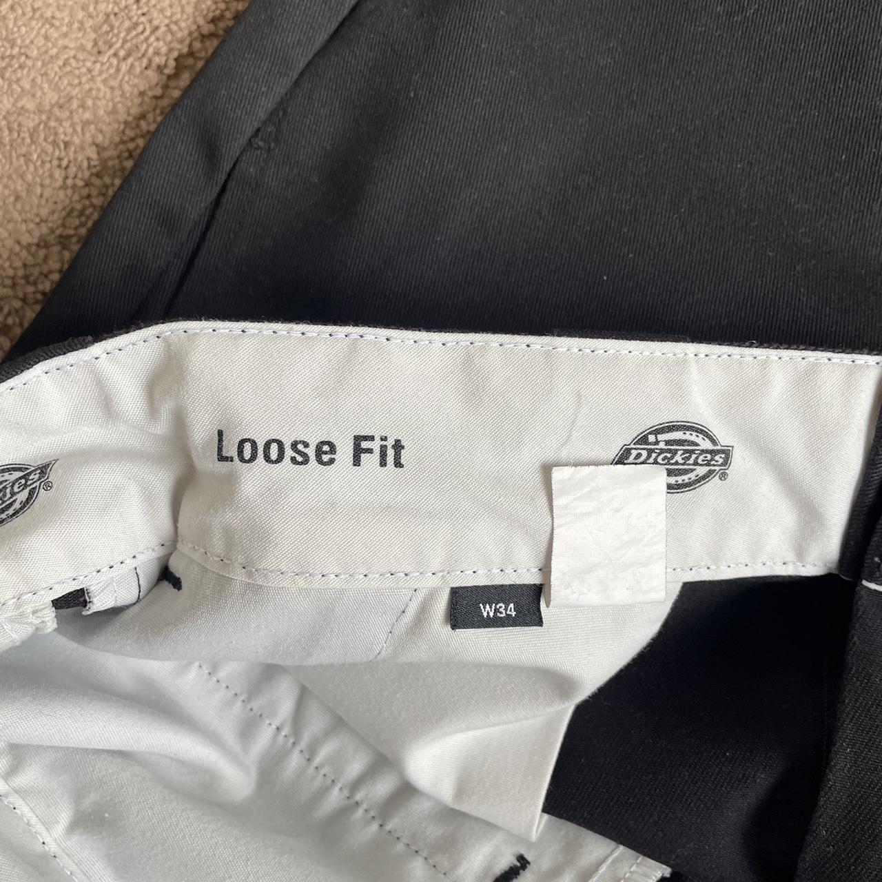 Dickies Loose Fit Shorts - Black Size W34 Nice baggy... - Depop