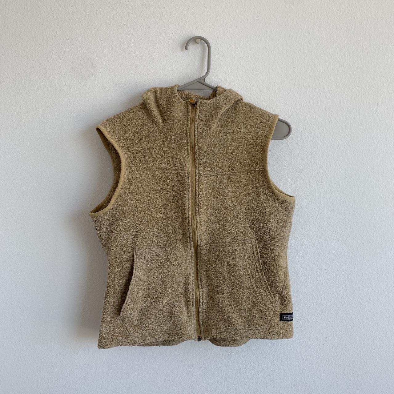 Yellow fleece vest Brand REI Size best for... Depop
