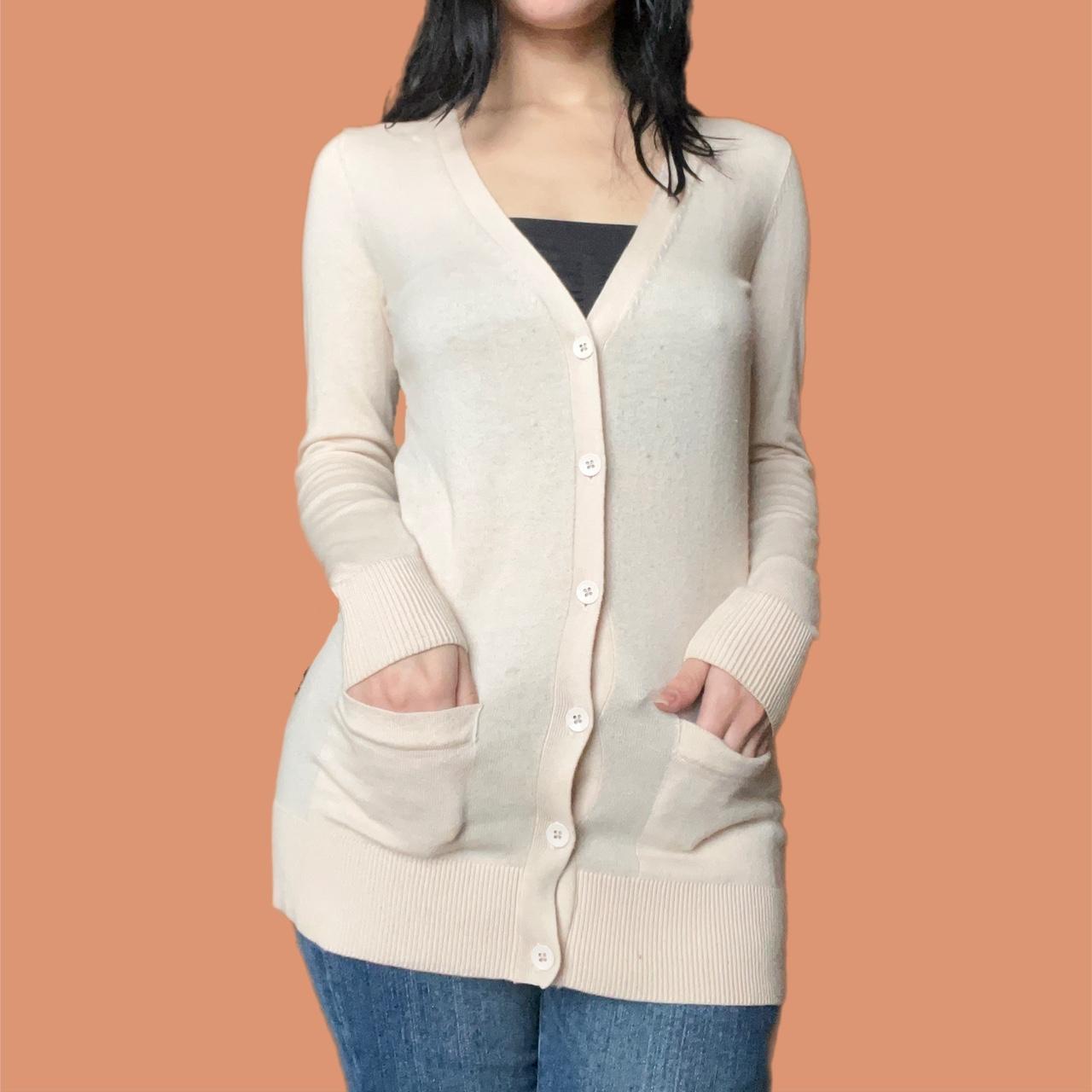 Early 2000s light baby pink old navy cardigan. Super... Depop