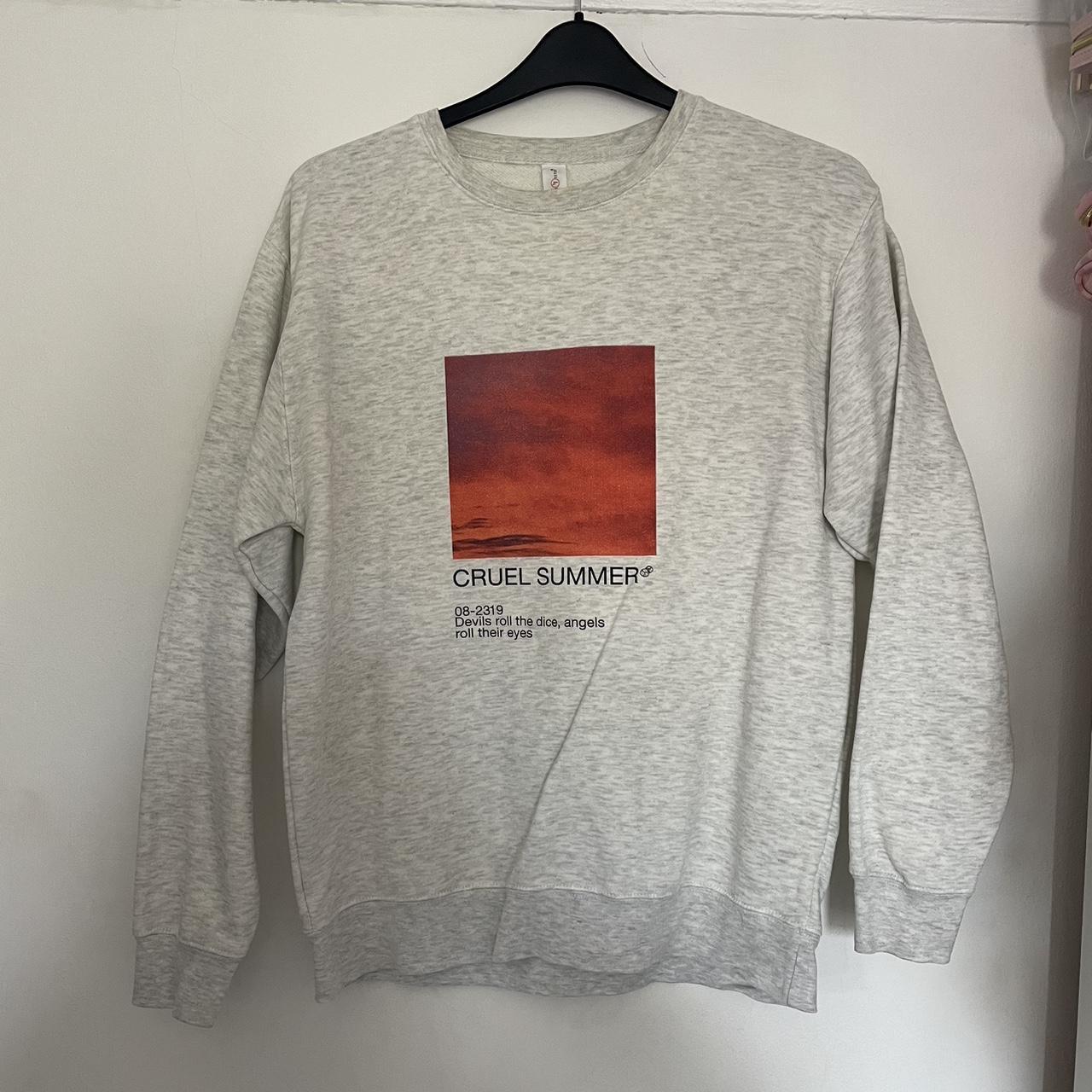 taylor swift merch cruel summer jumper sweatshirt... - Depop