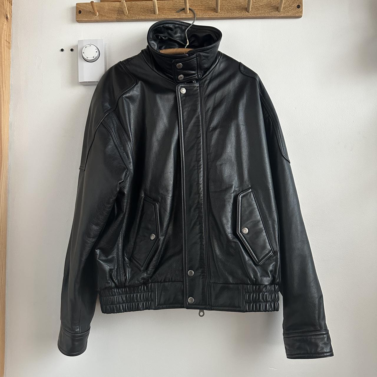 Roundtree & Yorke Leather bomber buy jacket