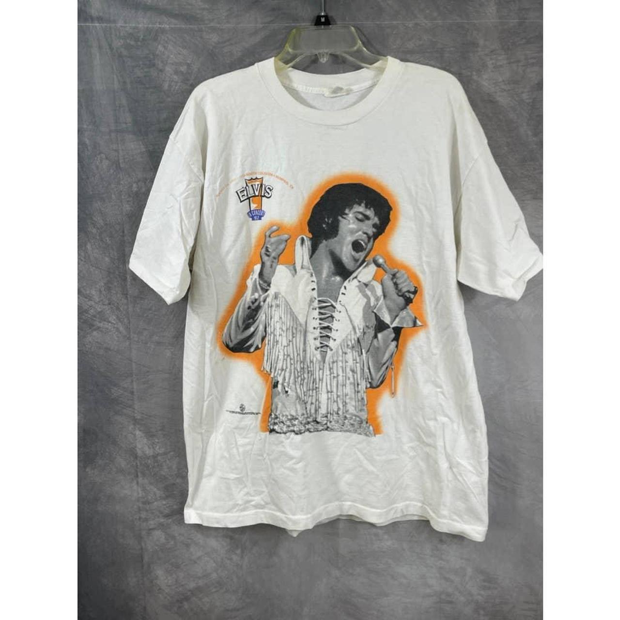 Medium PacSun Elvis Presley graphic airbrush tee - Depop