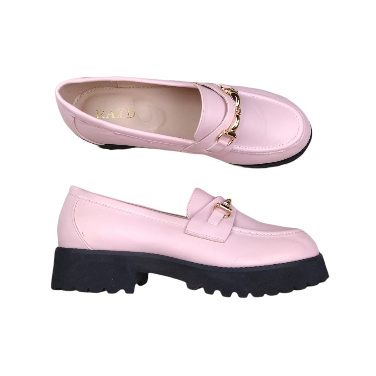 REPOP Baby pink platform loafers, Modern light