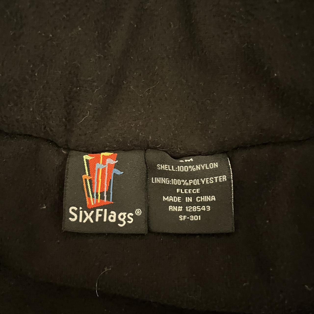 Authentic Six Flags Work Jacket Fleece lined Great... - Depop