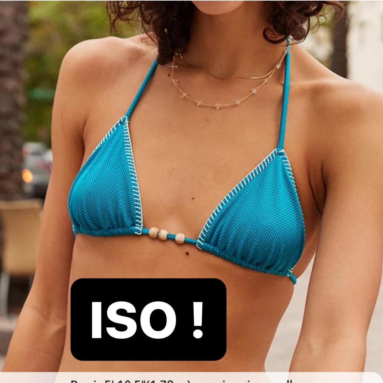 ISO (in search of) Aerie Shine Pique String Triangle... - Depop