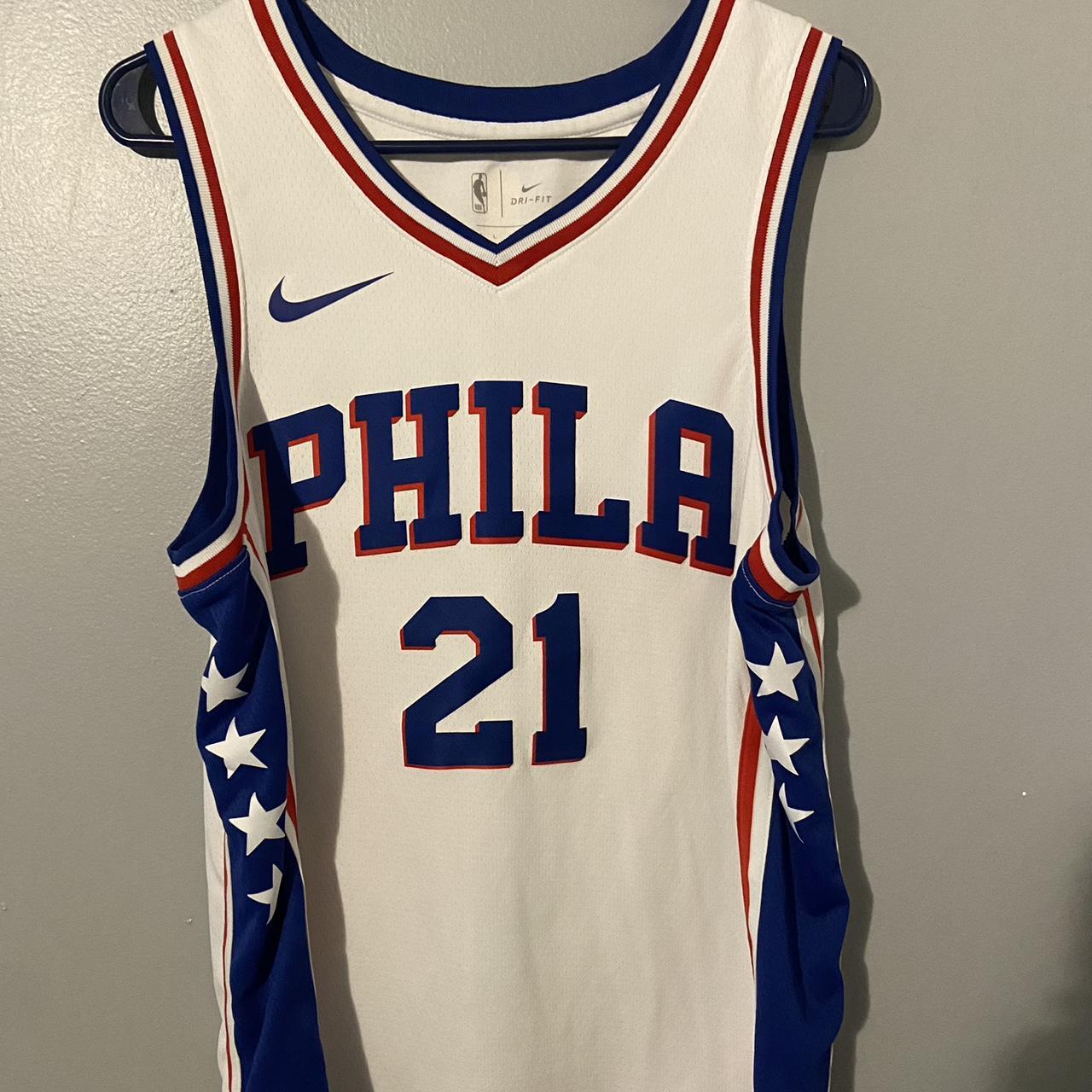 Philadelphia 76ers Joel Embiid basketball jersey. - Depop