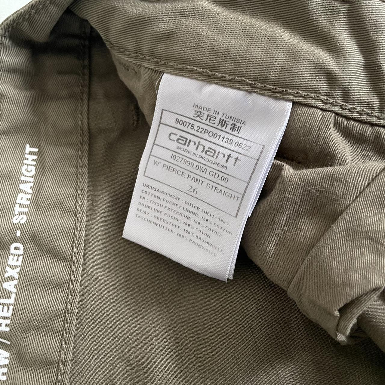 Carhartt WIP straight khaki Pierce trousers Size... - Depop