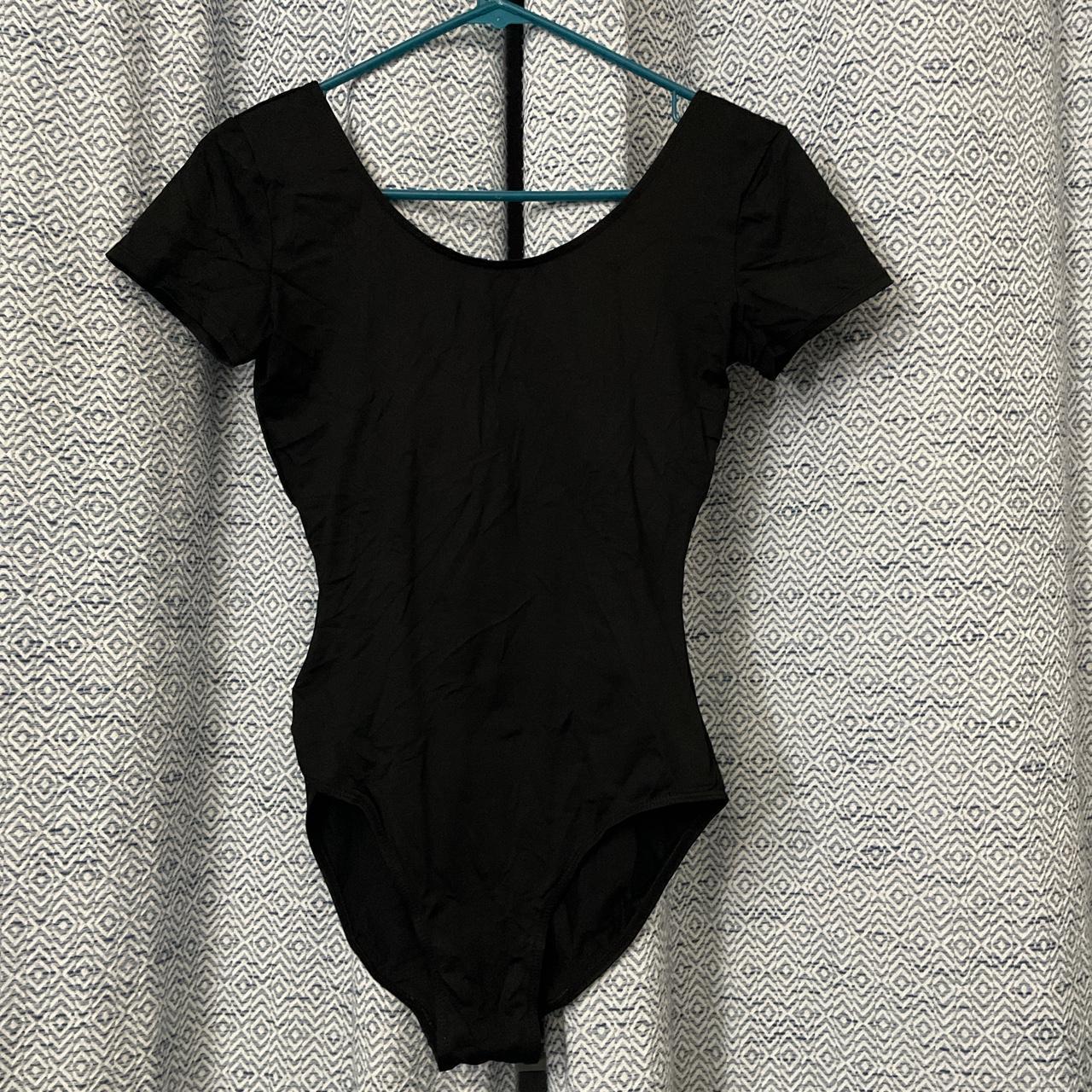 Danskin Black Short Sleeve Leotard US Women’s... - Depop