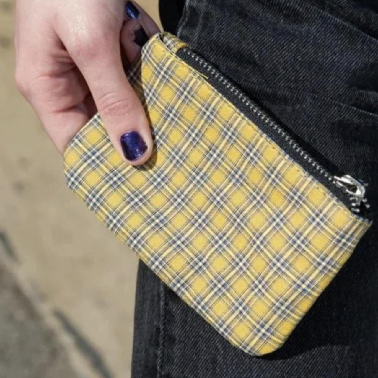 John Galt Blue Plaid Coin Purse