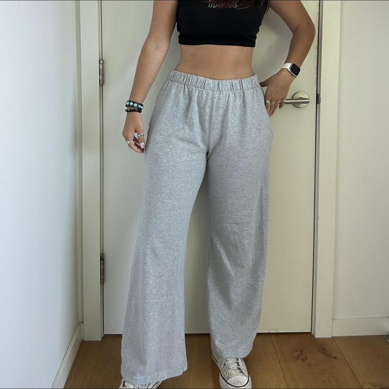 Brandy Melville Women's Grey Joggerstracksuits Depop