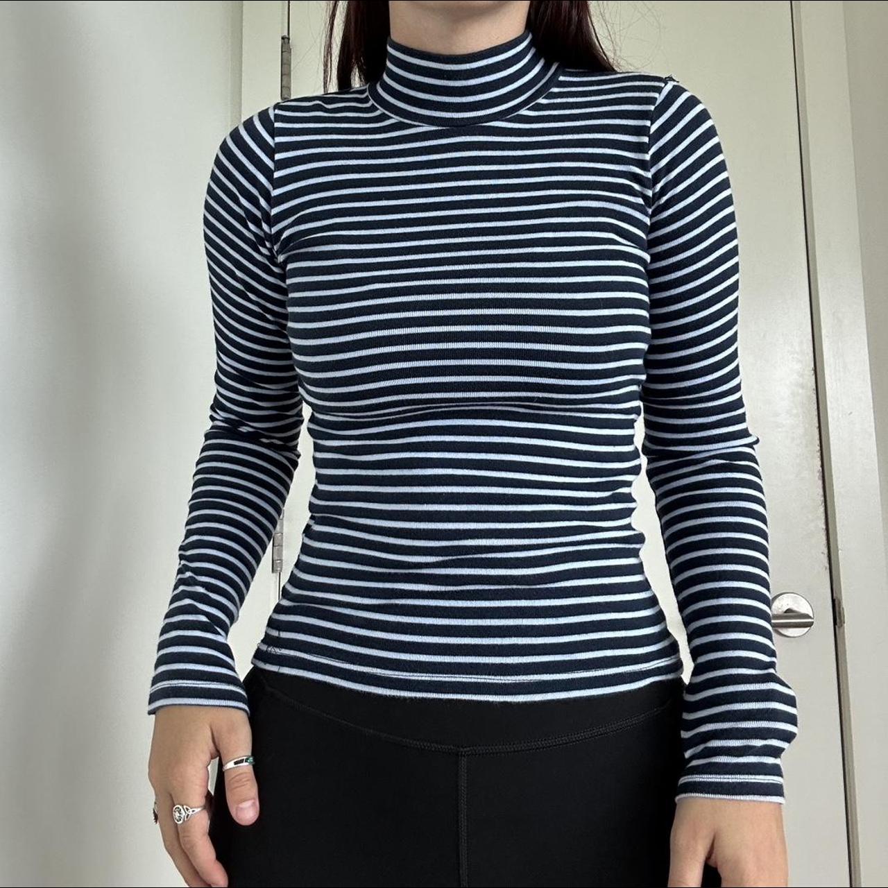 brandy melville striped turtleneck