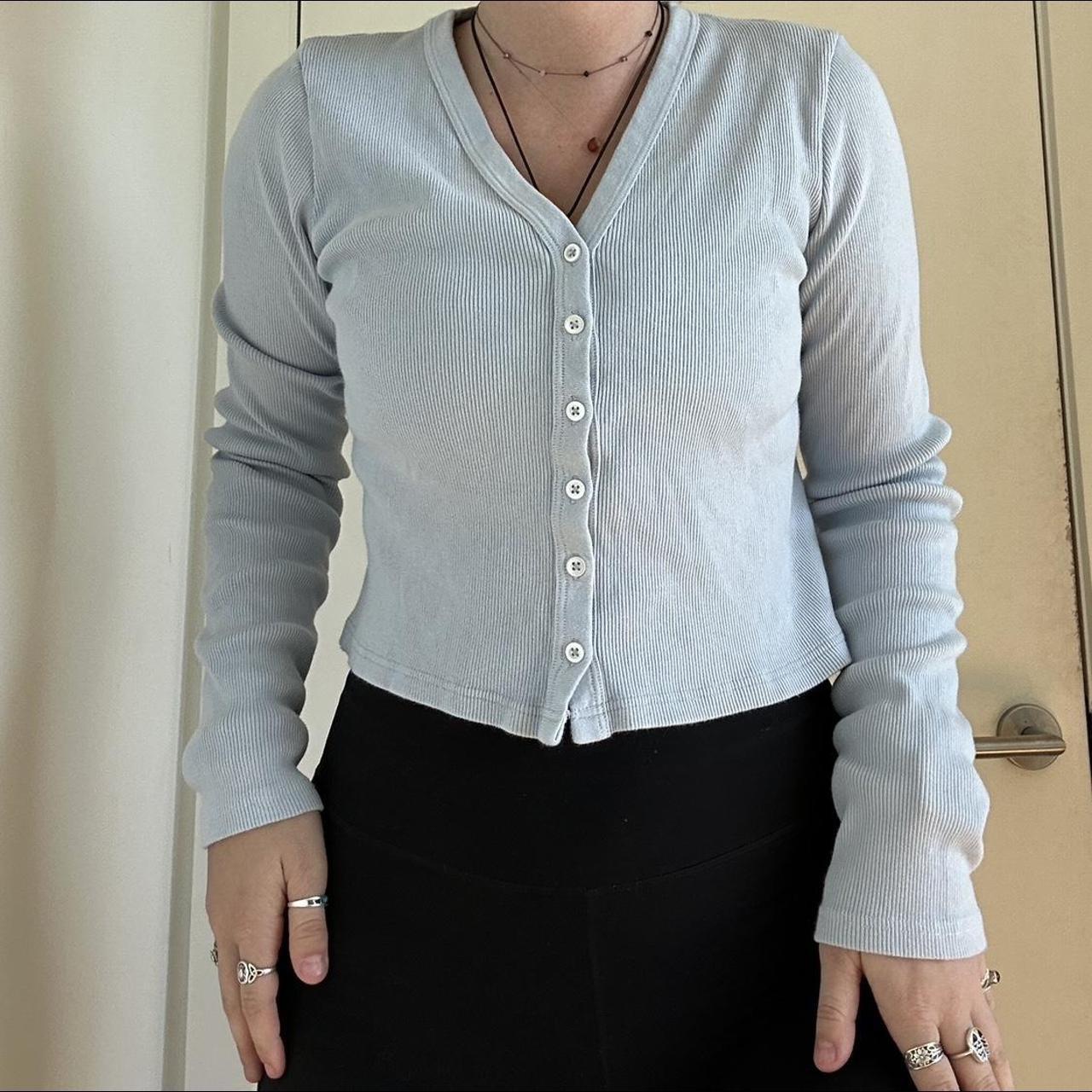 brandy melville blue cardigan