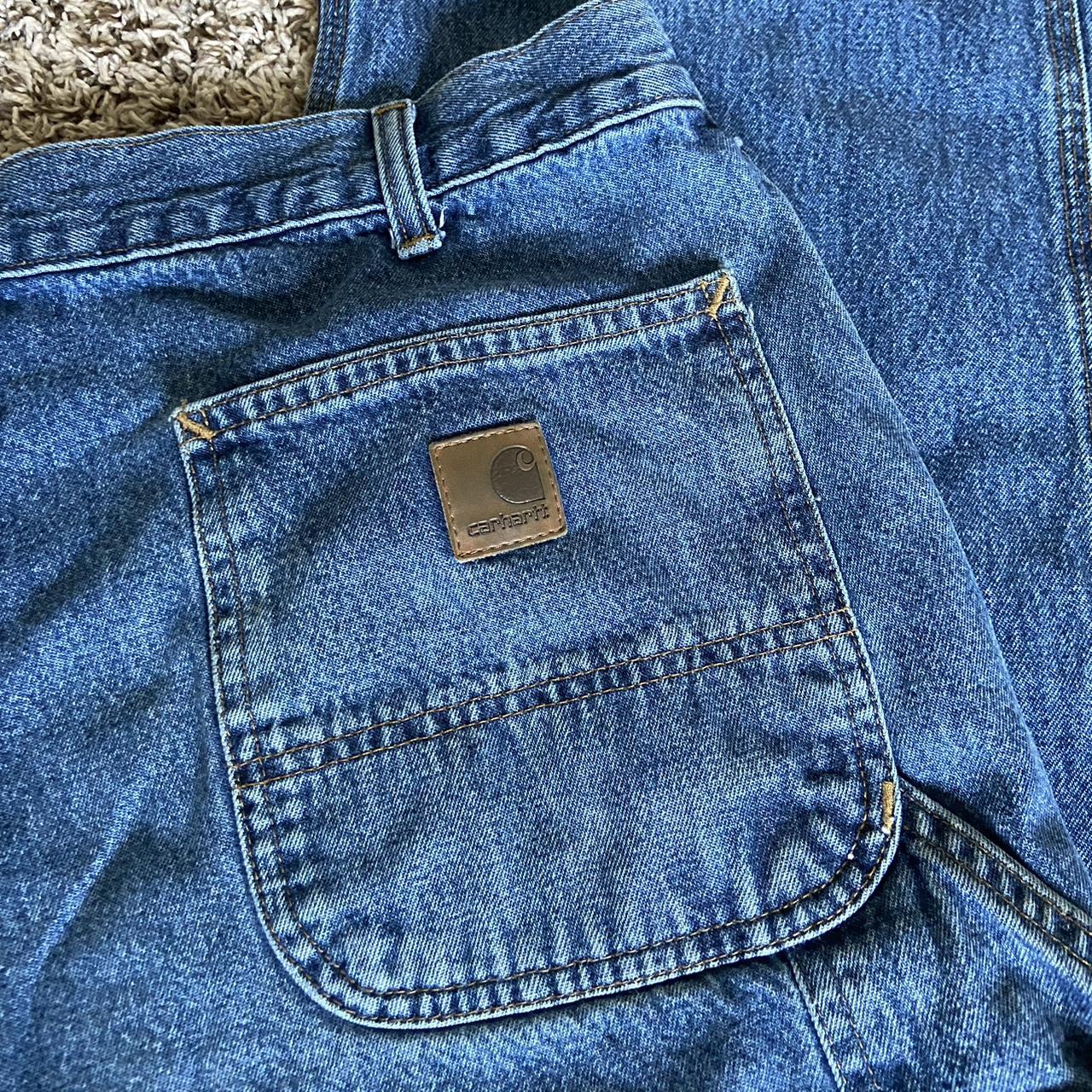 Thrifted Carhartt cargo jeans - Worn a few times, 2... - Depop