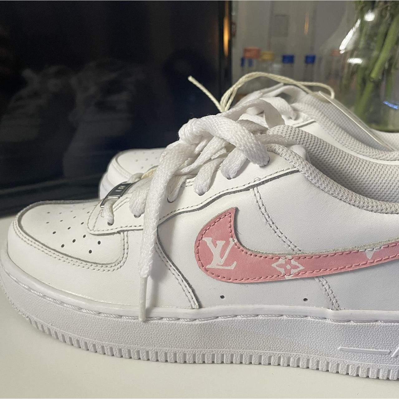 customized air force 1 pink