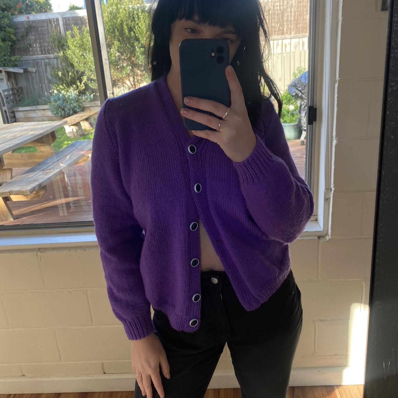 Women's Purple Cardigan | Depop