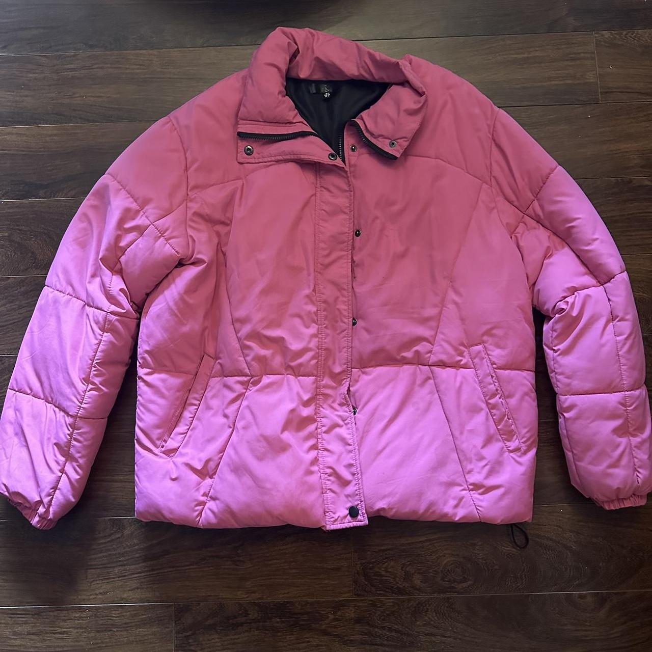 Missguided pink puffer jacket hotsell