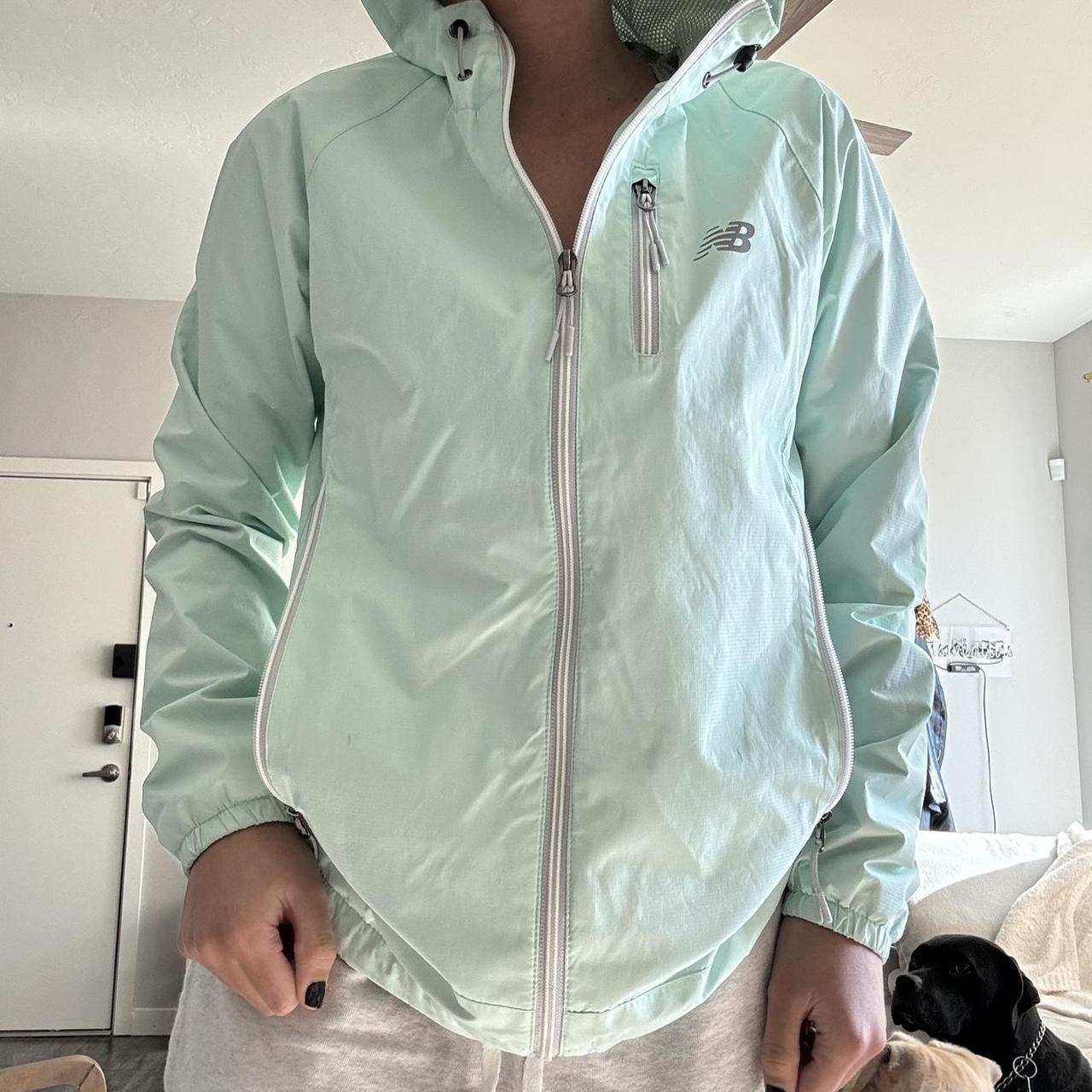 New Balance mint green windbreaker windbreaker Depop