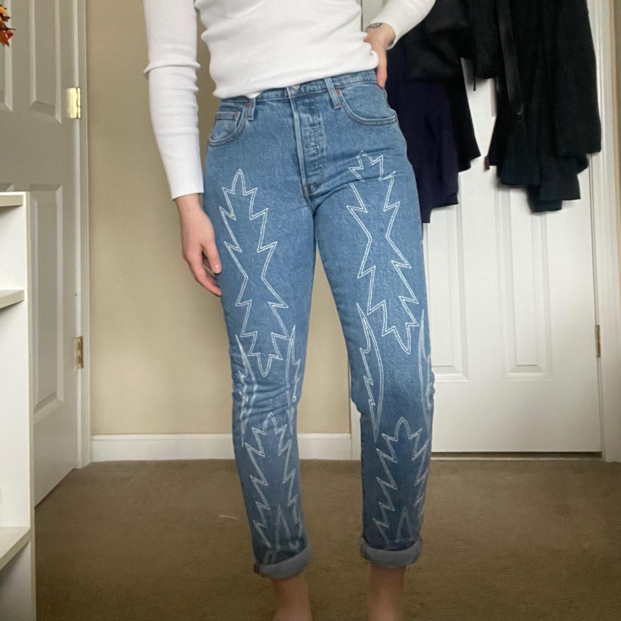 Levi's embroidered outlet jeans