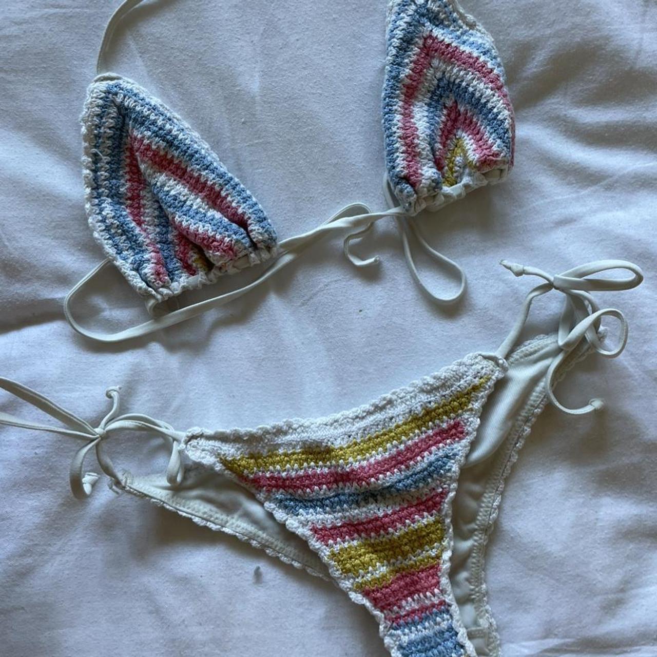 WRANGLER - crochet bikinis, super cute fit - Depop