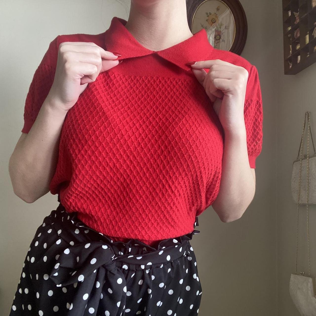 ELLE Women's Red Jumper (2)