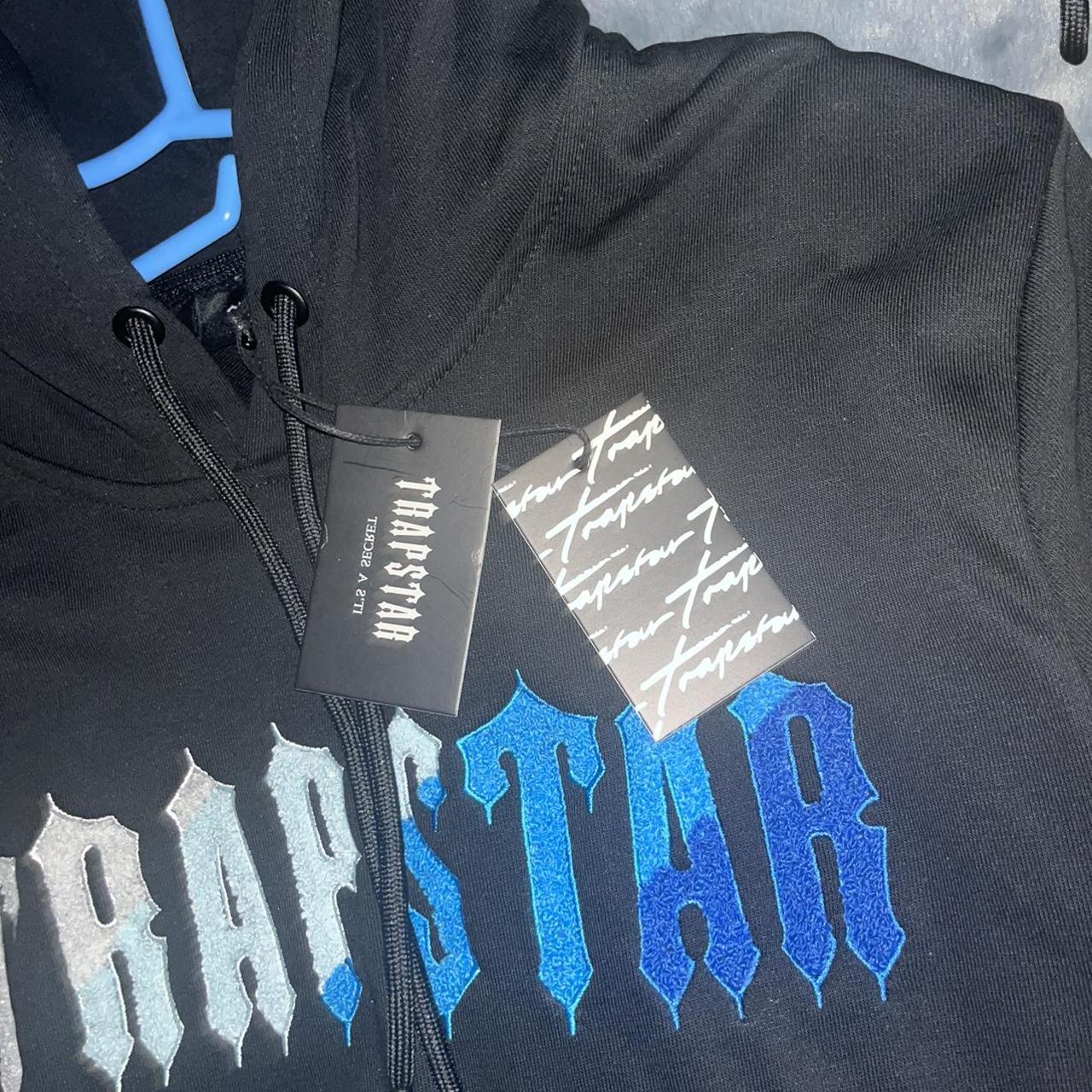 Black And Blue Trapstar Tracksuit Never Been Worn Depop