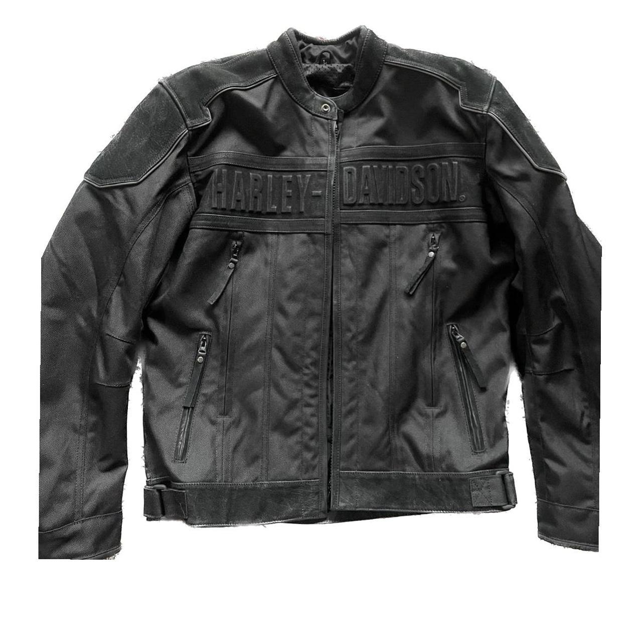 NEW NEVER WORN Harley-Davidson Leather Nylon Jacket