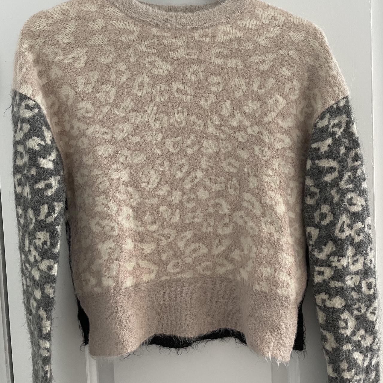 All saints hotsell leopard print jumper