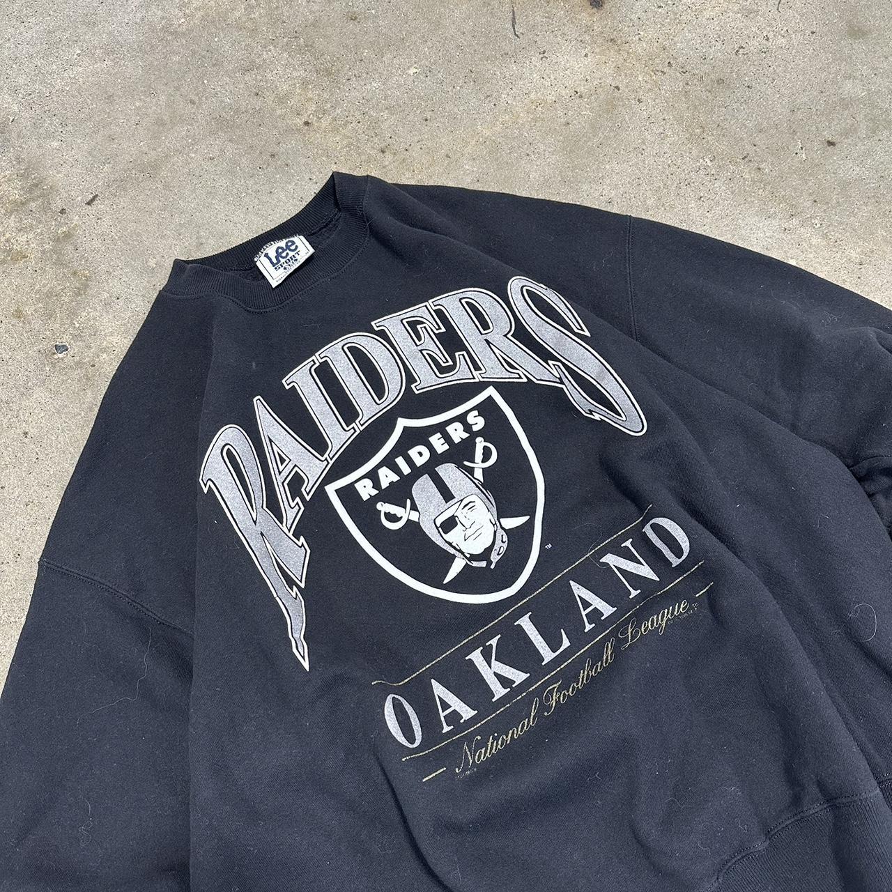 Vintage Raiders crewneck sweatshirt. Lee sport, size - Depop