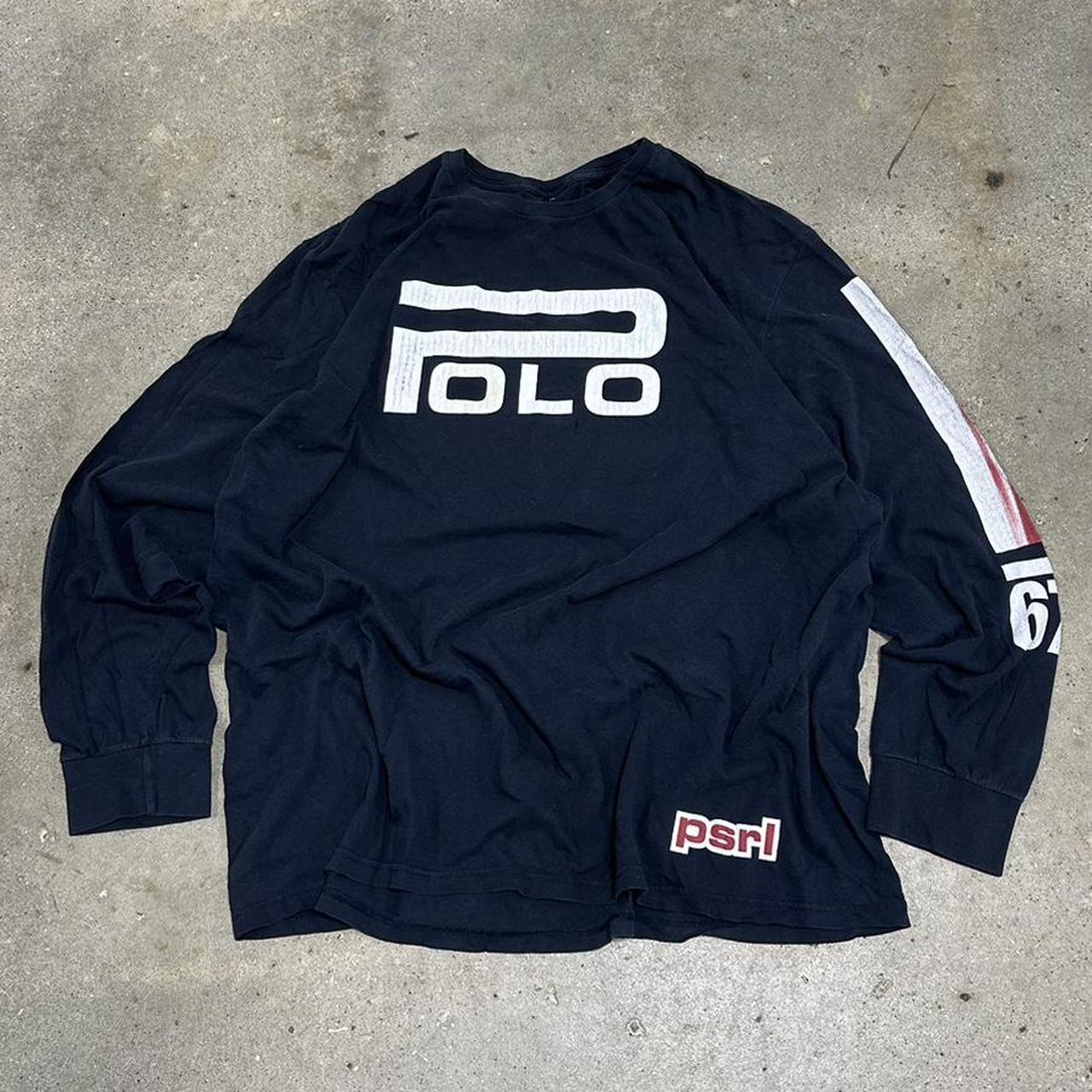 Vintage 90s Polo Sport rugby long sleeve polo - Depop