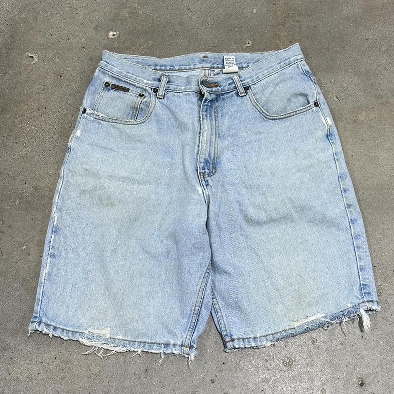 Vintage 90s Calvin Klein Jean Shorts Size 34... - Depop