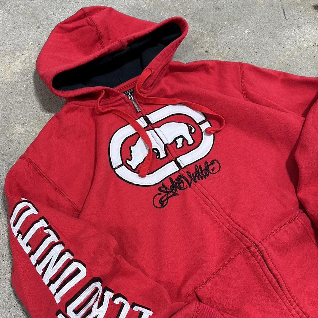 Vintage Y K Ecko Unltd Zip Up Red Rhino Depop