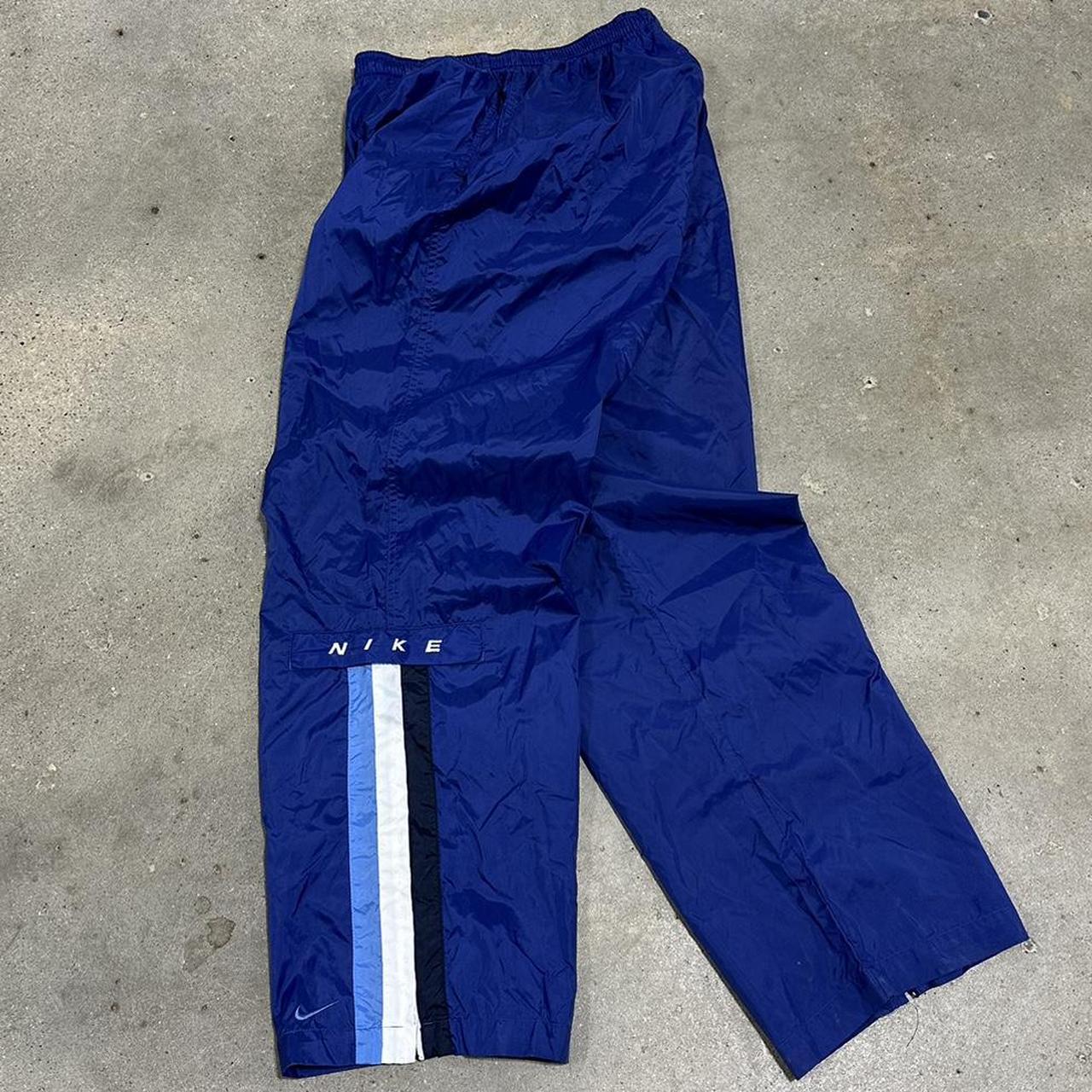 Vintage 90s Nike Track Parachute Zipper Pants, Size