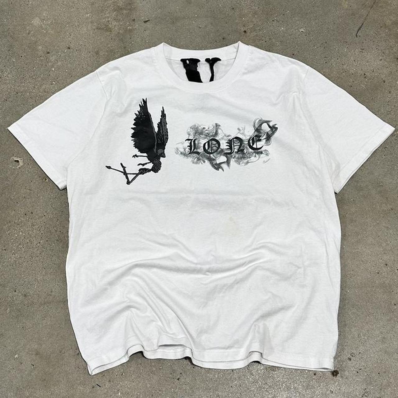 Modern Vlone Bird Spell Out T-shirt Size L... - Depop