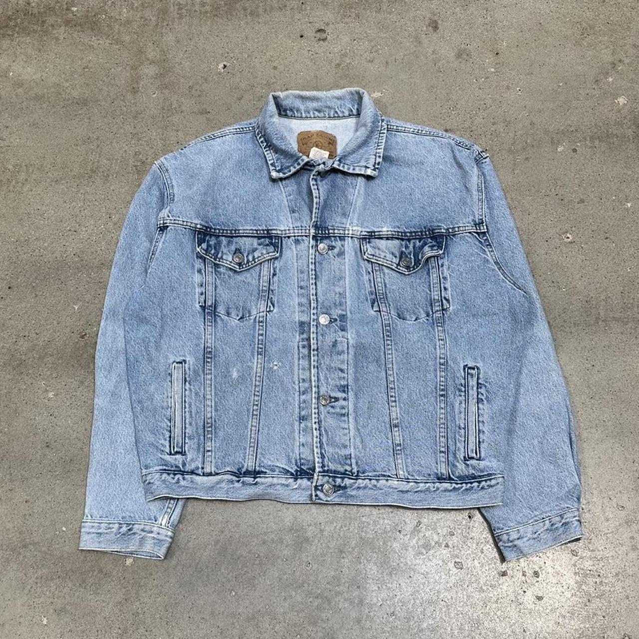 ジャケット・アウター 00s 291295=HOMME denim jacket y2k Vintage Y2K Jean Jacket Mens Extra Large XL Gray Denim Hip