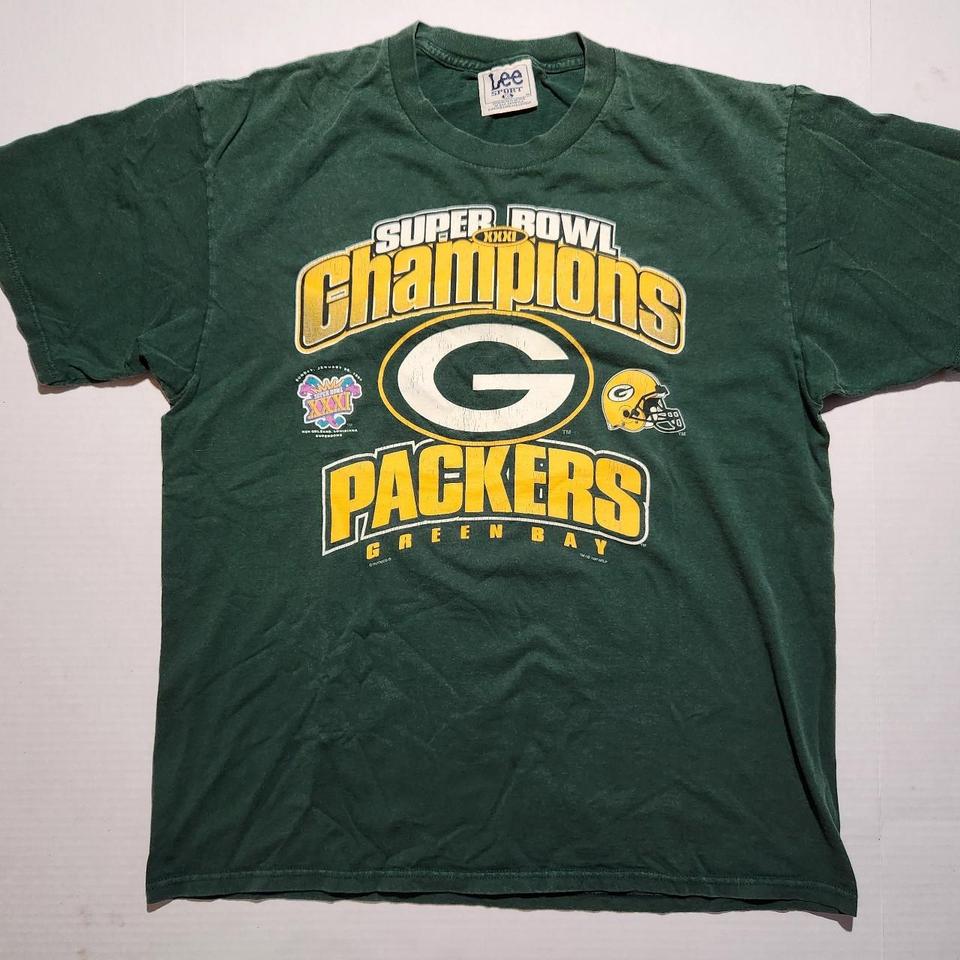 Lee Sport T-Shirt Youth M Green Green Bay Packers - Depop